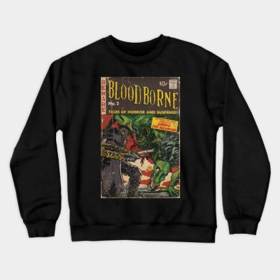 Bloodborne Comic Cover Fan Art Crewneck Sweatshirt Official Haikyuu Merch